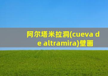 阿尔塔米拉洞(cueva de altramira)壁画